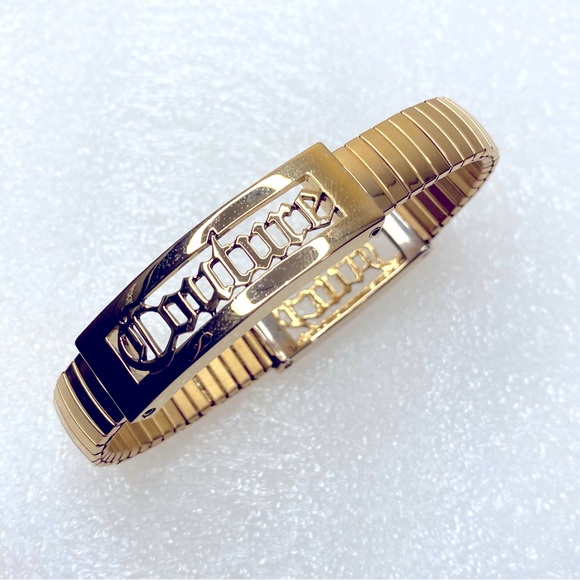 JUICY COUTURE Gold Tone Stretch Bracelet - Picture 4 of 8